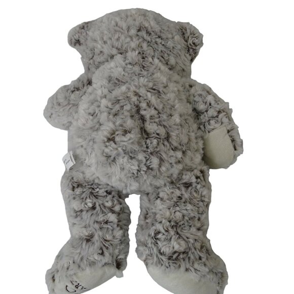 FAO Schwartz Bow Tie Plush Teddy Bear Stuffed Animal Curly Frosty Hair Brown 18" - Picture 4 of 8
